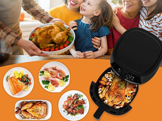 LITIFO 4.5QT Air Fryer with Digital LED Touch Screen