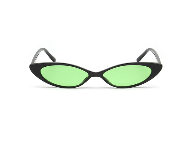 Rose Cat Eye Sunglasses (Green)