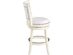 Boraam 42424 Bristol Counter Height Swivel Stool, 24-Inch - Distress White (Refurbished)