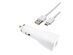 Dual 2-PORT AFC ( Adaptive Fast ) with Type C Cable for Samsung Note 8/Galaxy S8/S8 Plus - White