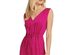 DKNY Women's Tie-Waist Tiered Maxi Dress Pink Size Large