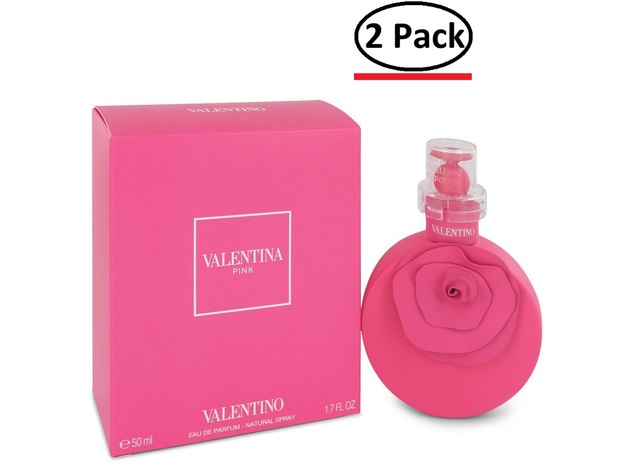 Valentina Pink by Valentino Eau De Parfum Spray 1.7 oz for Women (Package of 2)