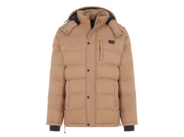 Men's Helios Hybrid Heated Coat with Power Bank (Tan/Small)