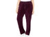 Calvin Klein Women's Velour Wide-Leg Pants Medium Red Size Large