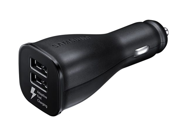 Samsung Fast Charge Dual-Port Car Charger with Stylus included - Retail Packaging