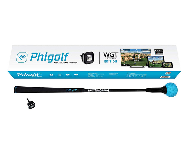 PhiGolf: Mobile & Home Smart Golf Simulator with Swing Stick + $20 Store Credit