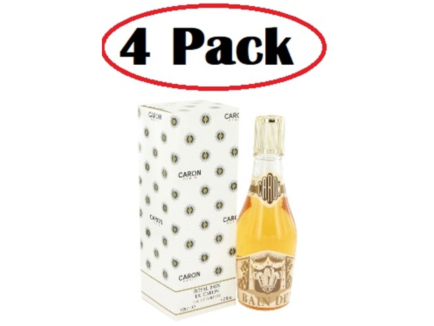 4 Pack of ROYAL BAIN De Caron Champagne by Caron Eau De Toilette (Unisex) 4 oz