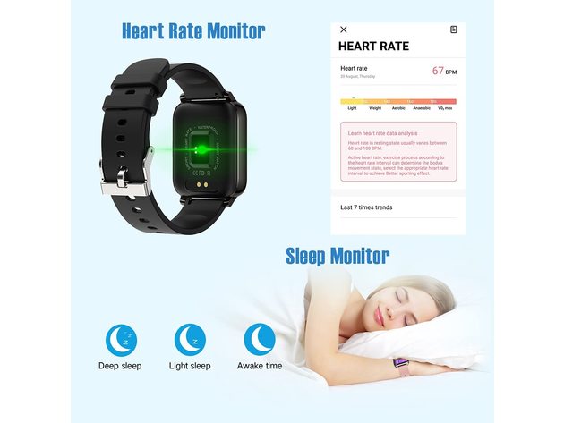 Smart Watch 2021 Watches for Men Women, Fitness Tracker 1.69" Touch Screen Smartwatch