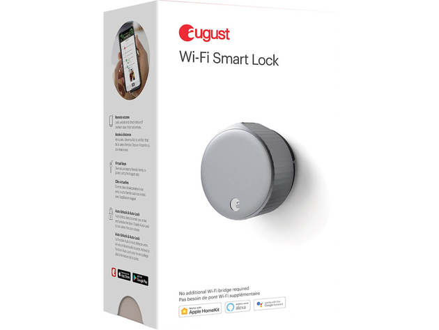 August AUGSL05M01S0 Wi-Fi Smart Lock (4th Gen) - Silver