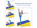 Costway Incline Wedge Ramp Gymnastics Yoga Mat Gym Sports Exercise Yellow
