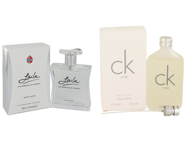 Gift set  Laila by Geir Ness Eau De Parfum Spray 3.4 oz And  CK ONE EDT Pour/Spray (Unisex) 1.7 oz